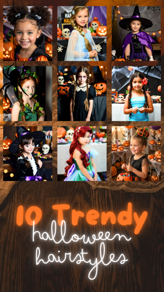 10 Easy Halloween Hairstyles for Kids: Cute, Spooky & Character-Inspired Looks