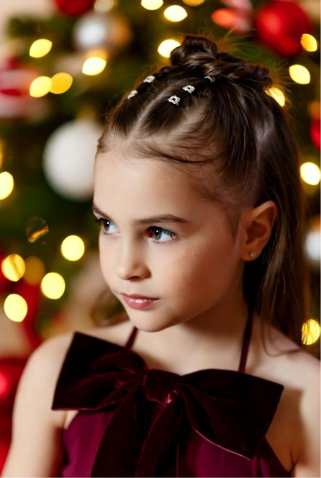 Christmas Hairstyles for Kids (Girls): 15 Cute & Festive Styles