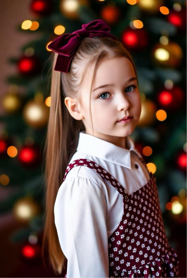 Christmas Hairstyles for Kids (Girls): 15 Cute & Festive Styles