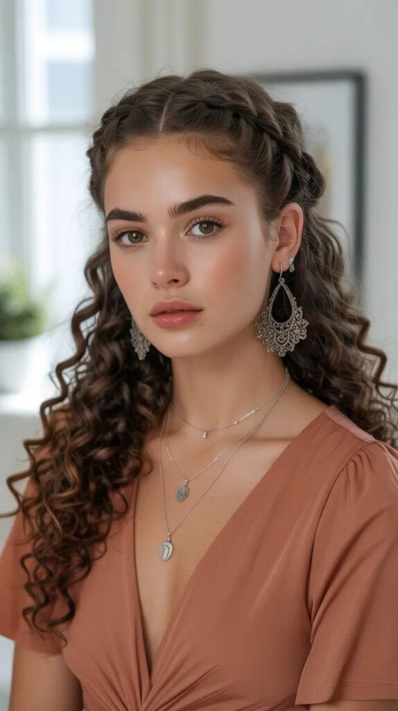 Headband Hairstyles for Curly Hair