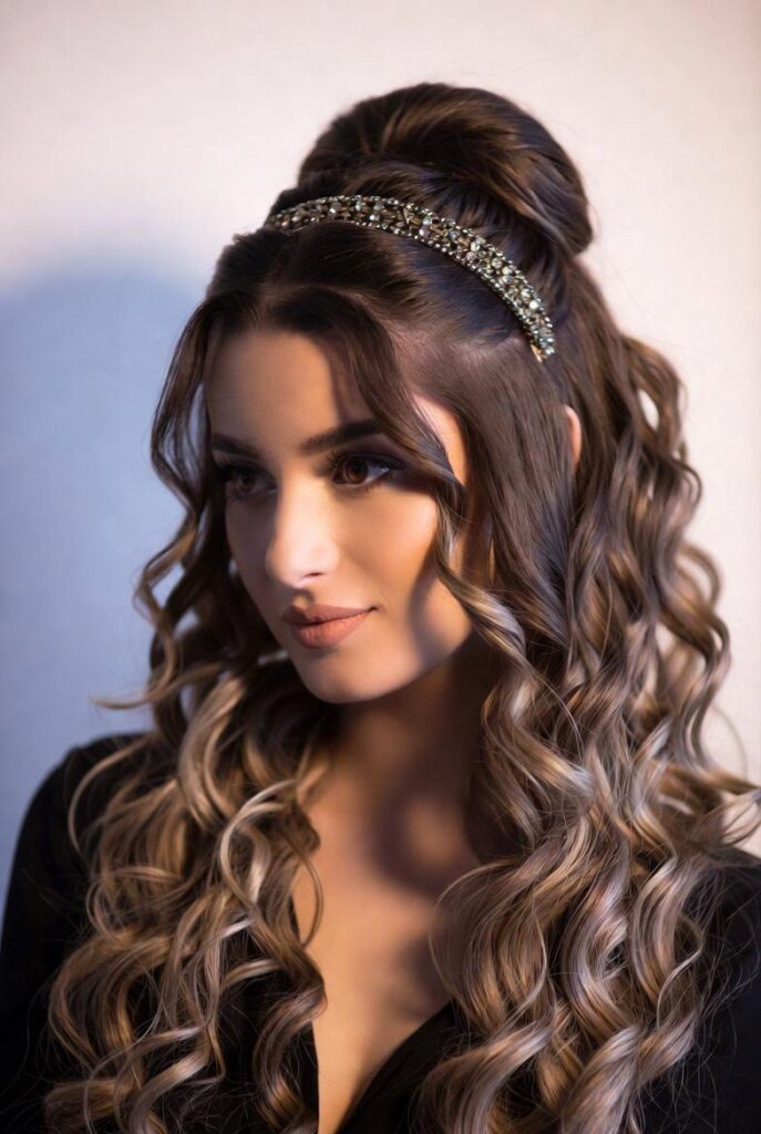 Headband Hairstyles for Curly Hair