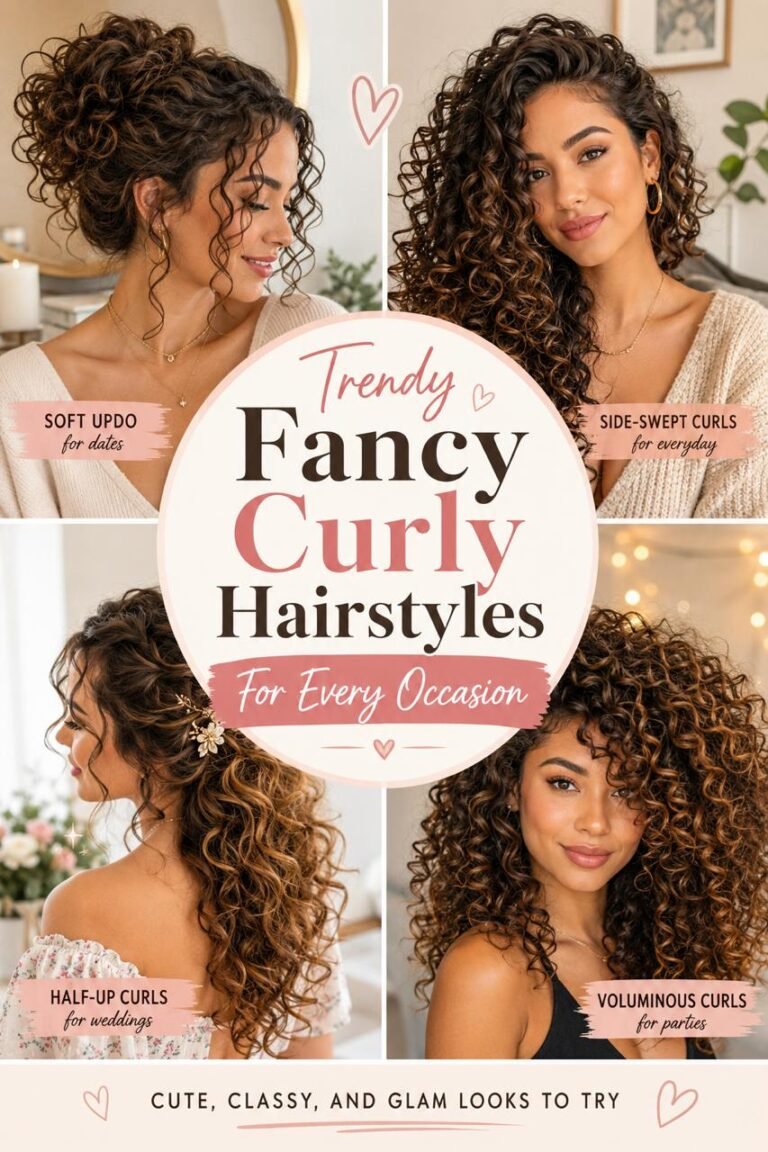 Fancy Curly Hairstyles: 12 Breathtaking Looks That Will Steal Every Room You Walk Into