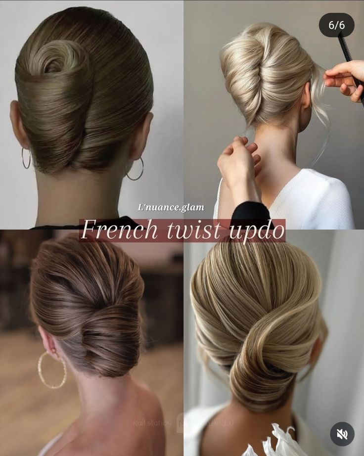 Classic French Twist
Prom Hairstyles Updos: 12 Trendy & Chic Ideas for Long Hair