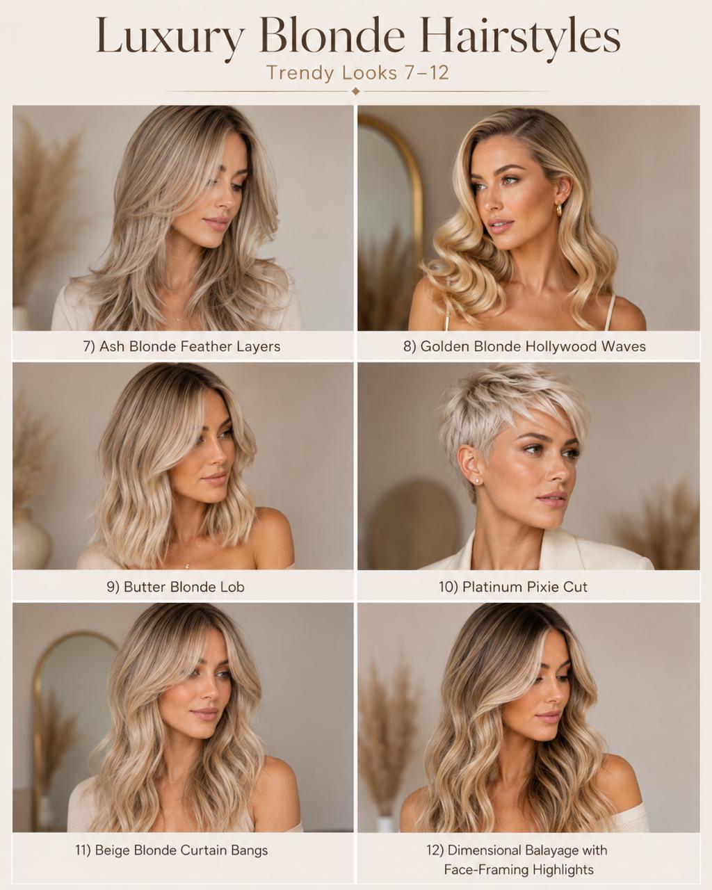 Luxury Blonde Hairstyles – 12 Trendy Looks for Modern Women