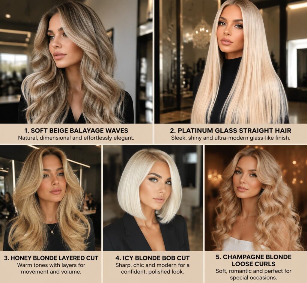 Luxury Blonde Hairstyles – 12 Trendy Looks for Modern Women