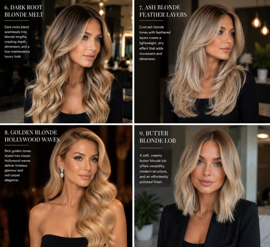 Luxury Blonde Hairstyles – 12 Trendy Looks for Modern Women