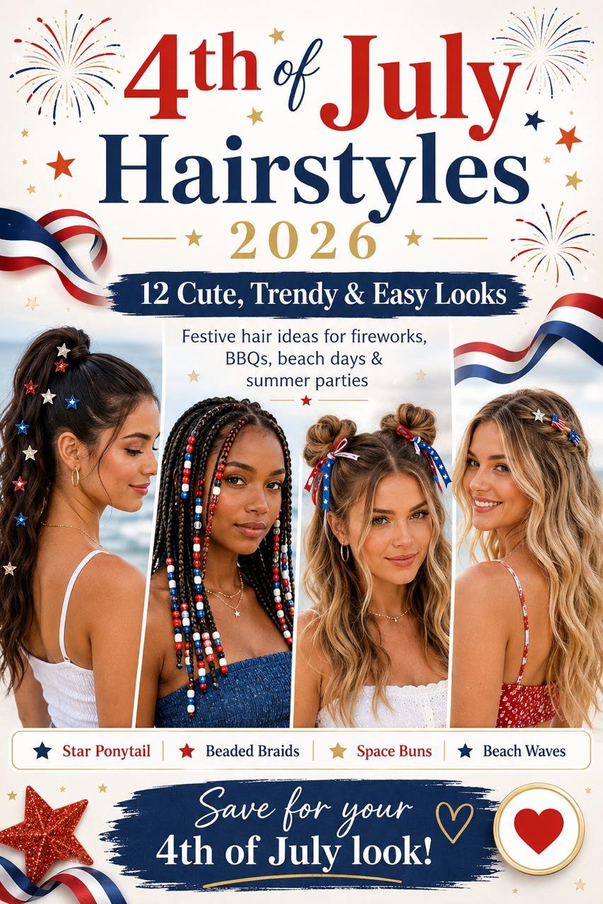 4th of July Hairstyles for Kids: 12 Cute, Easy & Festive Ideas