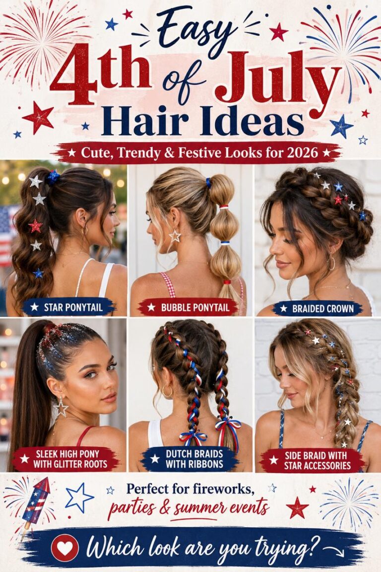 4th of July Hairstyles: 12 Cute, Trendy & Easy Looks