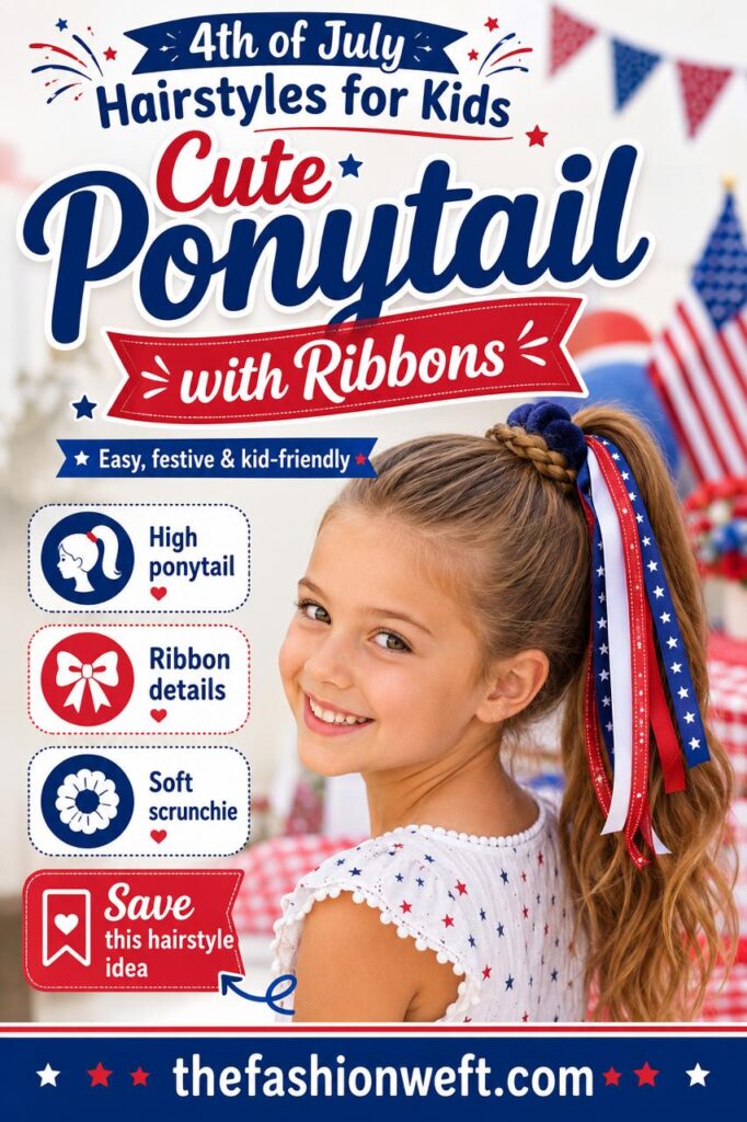 4th of July Hairstyles for Kids: 12 Cute, Easy & Festive Ideas