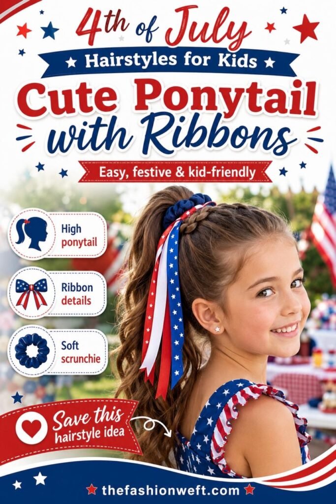 4th of July Hairstyles for Kids: 12 Cute, Easy & Festive Ideas