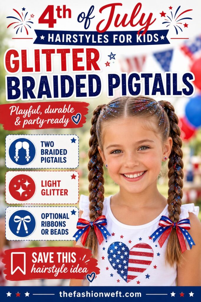 4th of July Hairstyles for Kids: 12 Cute, Easy & Festive Ideas