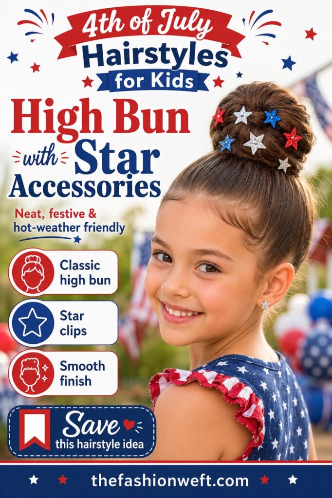 4th of July Hairstyles for Kids: 12 Cute, Easy & Festive Ideas
