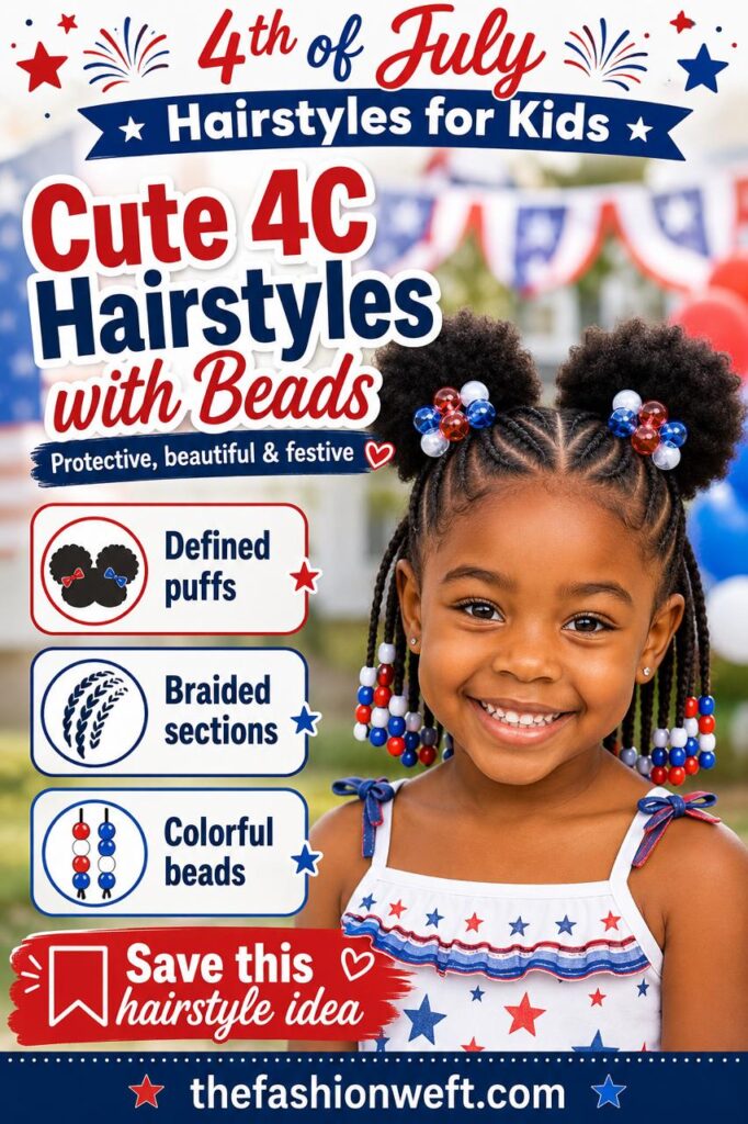 4th of July Hairstyles for Kids: 12 Cute, Easy & Festive Ideas