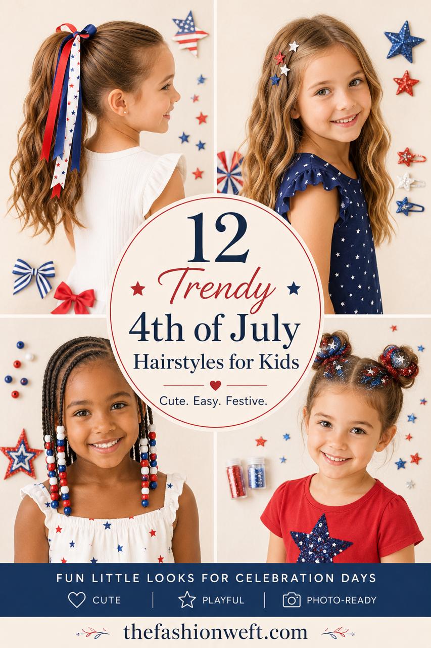 4th of July Hairstyles for Kids: 12 Cute, Easy & Festive Ideas