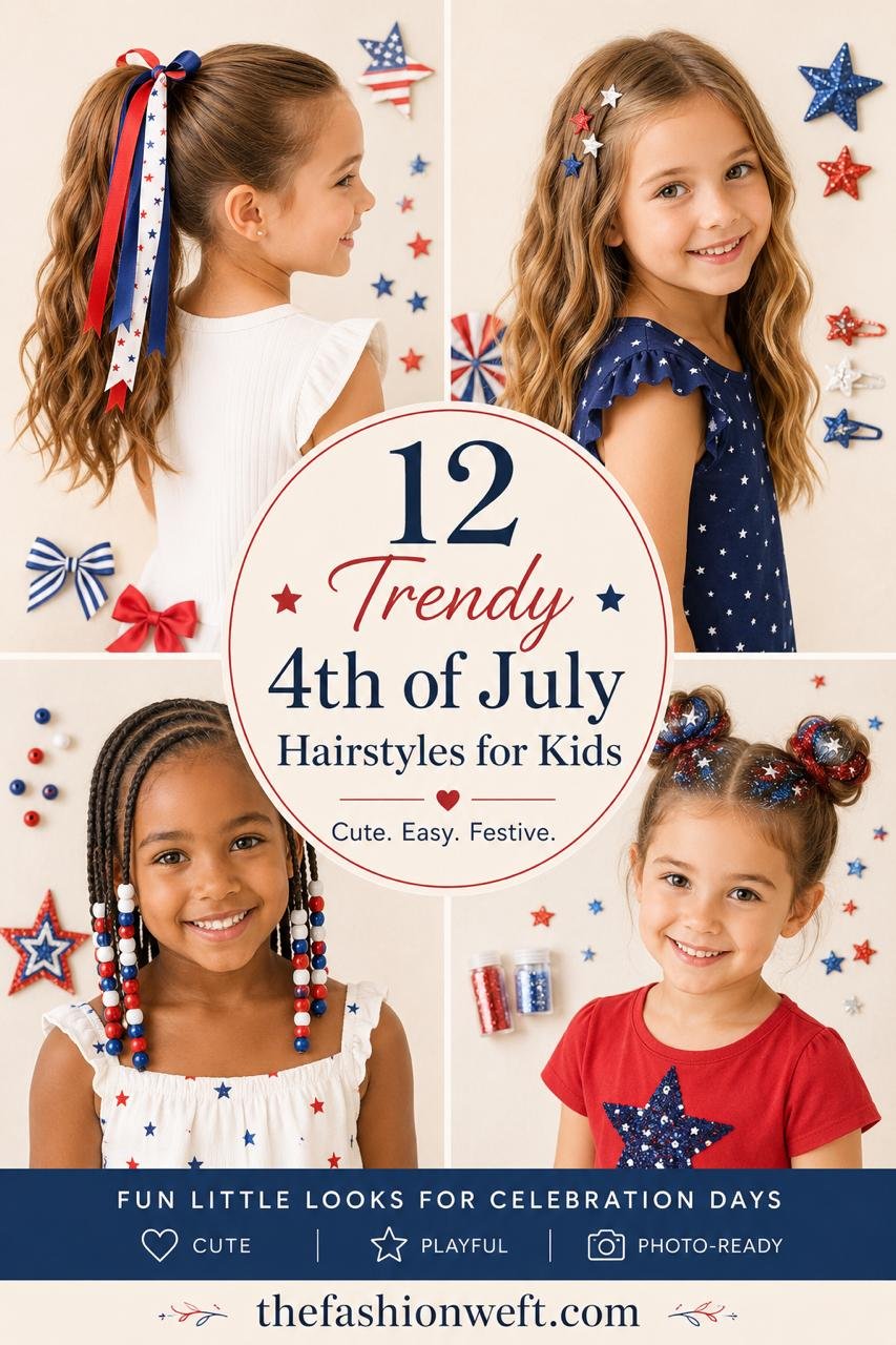 4th of July Hairstyles for Kids: 12 Cute, Easy & Festive Ideas