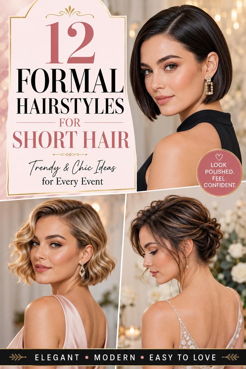 Formal Hairstyles for Short Hair: 12 Trendy & Chic Ideas for Every Event