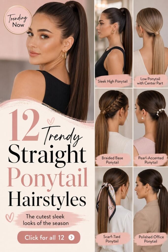 Straight Ponytail Hairstyles: 12 Stunning Looks You Need to Try Right Now