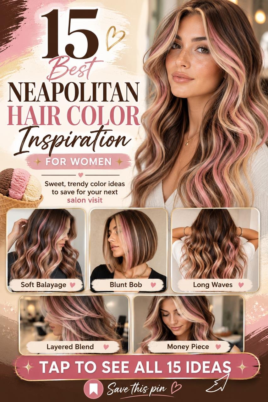 Neapolitan Hair Color: The Sweetest Three-Tone Hair Trend of 2026
