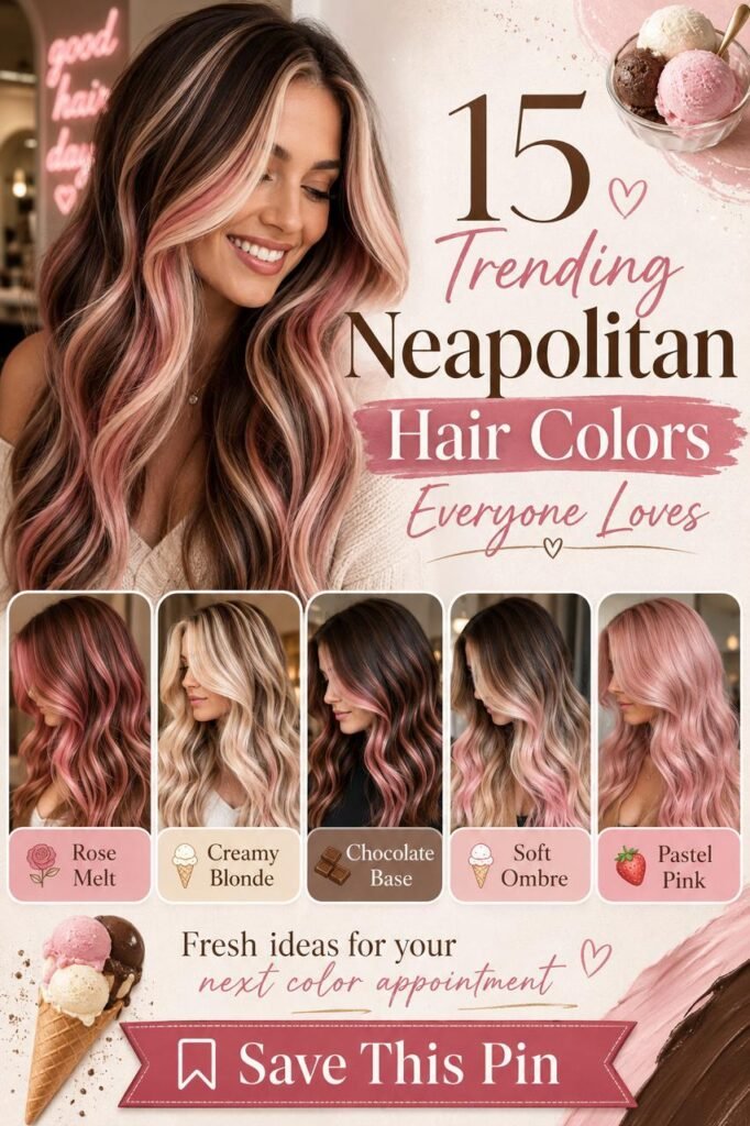 Neapolitan Hair Color: The Sweetest Three-Tone Hair Trend of 2026