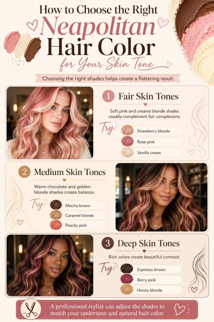 Neapolitan Hair Color: The Sweetest Three-Tone Hair Trend of 2026